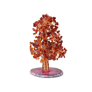 Carnelian and Agate Copper Tree